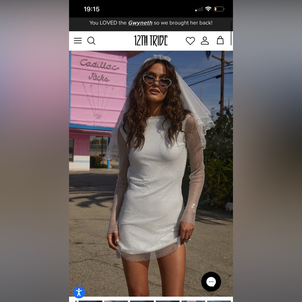 12th tribe rhinestone dress! Great for a bachelorette!